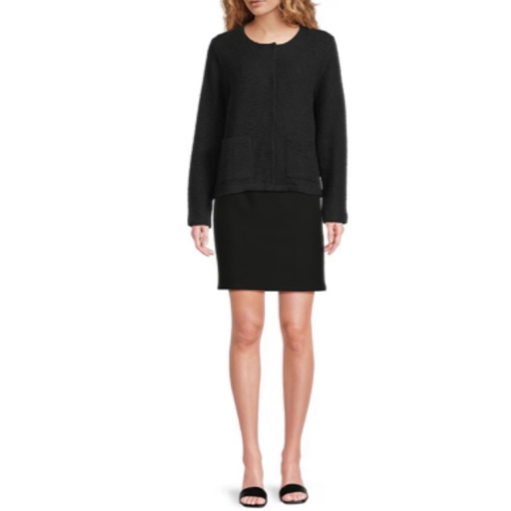 Eileen Fisher Washable Stretch Crepe Mini Skirt Size Small